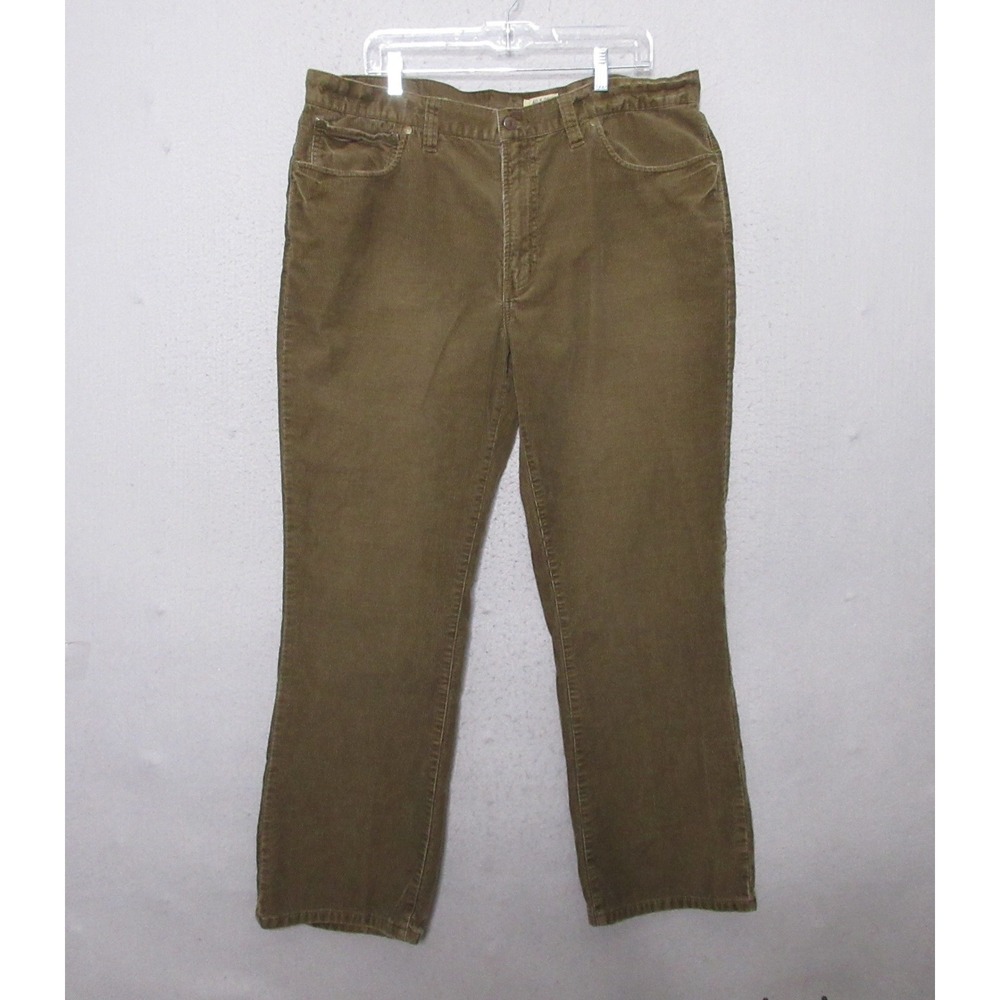 Polo Ralph Lauren Pants Men 40x30 Brown Corduroy Bootcut Cotton Americana 90s